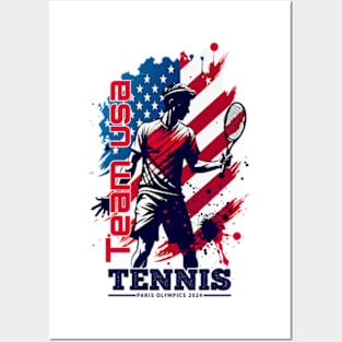 usa tennis team in paris 2024 Posters and Art